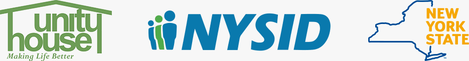 Unity House, NYSID, and New York State Logos