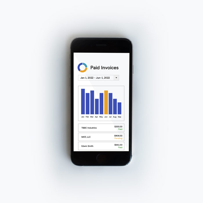 View Invoice Data on your phone