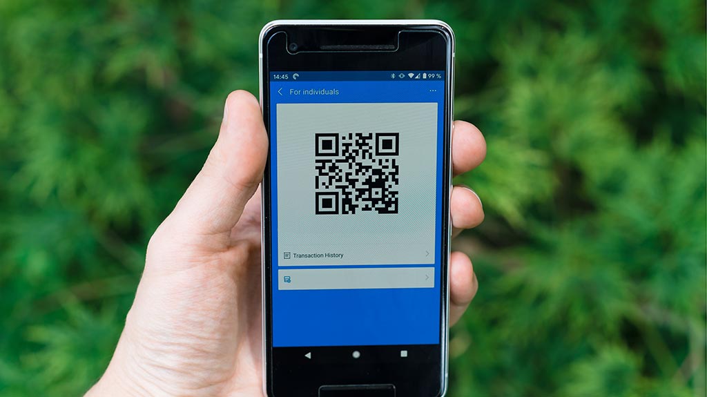 QR Reader Application Displayed On a Phone Screen