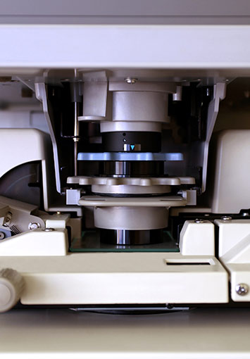 Microfilm scanner up close