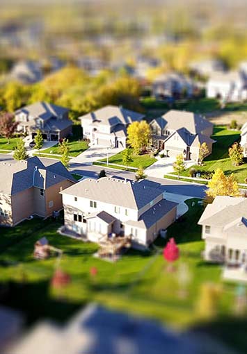 HOA Neighborhood Shown From Above
